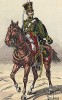 1811 г. Кавалерист 7-го гусарского полка французской армии. Коллекция Роберта фон Арнольди. Германия, 1911-29
