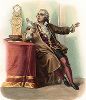 Анри-Луи Кайн, известный как Лёкен (1729-1778) - французский актер. Лист из серии Le Plutarque francais..., Париж, 1844-47 гг. 