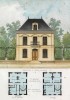 Домик в парижском предместье Бург-ла-Рен (из популярного у парижских архитекторов 1880-х Nouvelles maisons de campagne...)