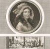 Шарлотта Корде (1768-93) - правнучка драматурга Пьера Корнеля, поклонница Монтескье и Руссо, противница казни короля и жирондистка. 14 июля 1793 г. сумела добиться встречи с лидером якобинцев Маратом и зарезала его. Казнена через три дня. Париж, 1804