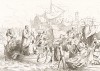 Эпидемия чумы 1576 года. Венецианцы оказывают помощь больным. Storia Veneta, л.117. Венеция, 1864