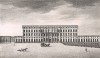 Королевский дворец в Стокгольме, вид с севера. Stockholm forr och NU. Стокгольм, 1837