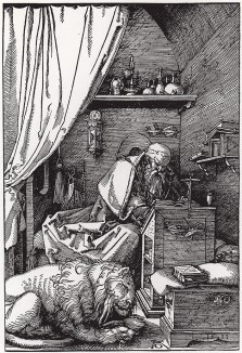 Святой Иероним в келье (гравюра Альбрехта Дюрера)