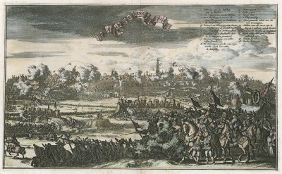 Третья англо-голландская война 1672-74 гг. Архиепископ Мюнстера Бернхард фон Гален безуспешно пытается взять приступом город Гронинген. Амстердам, 1675