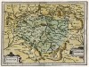 Богемия. Bohemia. Немецкое издание карты Герхарда Меркатора и Йодокуса Хондиуса. Амстердам, 1654