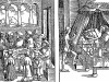 Волшебница Памфила приходит к Луцию. Иллюстрация к роману Апулея «Метаморфозы, или Золотой осёл». Монограммист N.H. Аугсбург, 1538. Репринт 1929 г.