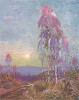 Пейзаж Сиднея Лоуренса (1865--1940 гг.) -- знаменитого американского художника-романтика. 