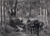 1800 год. Сон французского кавалериста 4-го полка драгун (иллюстрация к известной работе "Кавалерия Наполеона", изданной в Париже в 1895 году)
