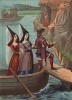 Костюмы средневековых французских морячек: гребчих, рулевых и рыбачек (из Les arts somptuaires... Париж. 1858 год)
