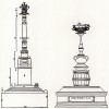Триумфальная колонна и надгробие пьяницы (из Руководства к измерению при помощи циркуля и линейки плоскостей и обьёмов от Альбрехта Дюрера, посвящённого всем любителям искусства)