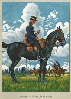 Командир батареи. Униформа швейцарской артиллерии во время Первой мировой войны. Notre armée. Женева, 1915