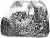 Одна из многочисленных баррикад, сооружённых парижанами в 1848 году во время буржуазно--демократической революции, свергнувшей короля Луи--Филиппа I и установившей Вторую французскую республику (The Illustrated London News №308 от 18/03/1848 г.)