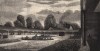 Школа верховой езды маркиза Эксетера в Ньюмаркете, Великобритания. Иллюстрация из книги Джорджа Таттерсалла Sporting Architecture. Лондон, 1841 