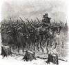 Зимнее отступление французской пехоты во время франко-прусской войны (из Types et uniformes. L'armée françáise par Éduard Detaille. Париж. 1889 год)