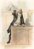 Оноре Габриэль Рикетти де Мирабо (1749-1791) - знаменитый оратор и деятель Великой Французской революции. Лист из серии Le Plutarque francais..., Париж, 1844-47 гг. 