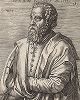 Ламберт Ломбард (1505 --1566 гг.) -- голландский живописец, архитектор, гуманист, писатель и основатель первой академии искусства в Нидерландах. Гравюра Яна Вирикса. 