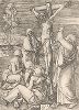Распятие Христово. Гравюра Альбрехта Дюрера, выполненная в 1508 году (Репринт 1928 года. Лейпциг)