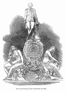 Изящные часы, украшенные фигурой великого Уильяма Шекспира, представленные на выставке британских производителей в 1848 году (The Illustrated London News №308 от 18/03/1848 г.)
