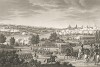 Сражение за Дрезден 26 августа 1813 г. Гравюра из альбома "Военные кампании Франции времён Консульства и Империи". Campagnes des francais sous le Consulat et l'Empire. Париж, 1834