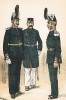 Офицеры полка Andra в униформе образца 1858-78 гг. Svenska arméns munderingar 1680-1905. Стокгольм, 1911