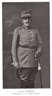 Полковник Одеу - командующий первым армейским корпусом швейцарской армии во время Первой мировой войны. Notre armée. Женева, 1915