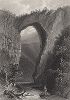 Природный мост на притоке Джеймс-ривер в штате Вирджиния. Gallery of Historical and Contemporary Portraits… Нью-Йорк, 1876