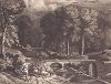 Мост через речку в Камалдоли в Тоскане. Иллюстрация к поэме Леди Шарлотты Бери "The three great sanctuaries of Tuscany...", Лондон, 1833. 