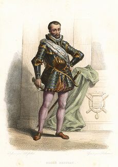 Шарль де Коссе, граф де Бриссак (1505-1563) - маршал Франции Лист из серии Le Plutarque francais..., Париж, 1844-47 гг. 