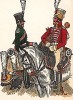 1808-15 гг. Офицер и трубач 23-го конноегерского полка Великой армии Наполеона. Коллекция Роберта фон Арнольди. Германия, 1911-29