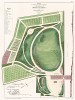 Парк в имении господина Шессе в Лимей-Бреван в департаменте Сена и Уаза. F.Duvillers, Les parcs et jardins, т.I, л.12. Париж, 1871