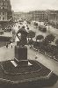 Театральный проезд с памятником Ивана Фёдорова. Лист 70 из альбома "Москва" ("Moskau"), Берлин, 1928 год