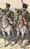 1811 г. Трубачи 7-го гусарского полка французской армии. Коллекция Роберта фон Арнольди. Германия, 1911-29