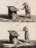 Стекольные заводы. Процесс прокатки и выдувания стекла (Ивердонская энциклопедия. Том X. Швейцария, 1780 год)