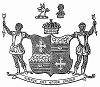 Фамильный герб Чарльза Бери, первого графа Шарлевиля (1764 -- 1835) -- ирландского политического деятеля (The Illustrated London News №304 от 26/02/1848 г.)