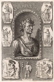 Император Гальба и произведения искусства, созданные примерно в годы его правления.