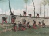 Демонтаж препятствия. L'Album militaire. Livraison №14. École Spéciale Militaire de Saint-Cyr. Service Exterieur. Париж, 1890
