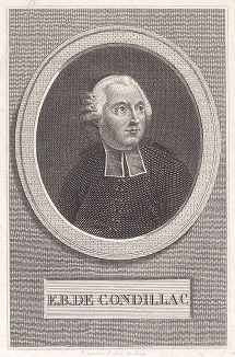 Этьен Бонно де Кондильяк (1715--1780) -  влиятельный французский философ и аббат, член Французской академии.