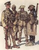 Полевая форма британской пехоты образца 1914-18 гг. (из популярной в нацистской Германии работы Мартина Лезиуса Das Ehrenkleid des Soldaten... Берлин. 1936 год)