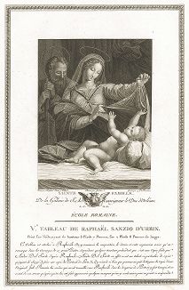 Святое Семейство. Galérie du Palais Royal gravée d’après les tableaux des différentes еcoles… Париж, 1765