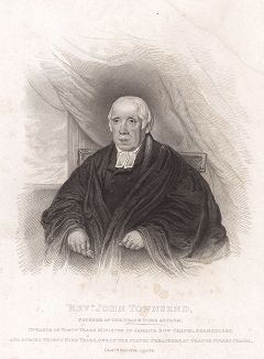 Его преподобие Джон Таунсенд (1757 -- 1826) -- основатель старейшего в англоговорящем мире и первого бесплатного британского приюта для глухонемых детей, открытого в 1792 г. в Лондоне, а также школы Кейтерхэм для обучения детей протестантов 