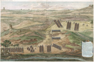 Боевые порядки французской кавалерии. Sortie du quartier. Planche XII. Париж, 1775