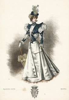 Французская мода из журнала La Mode de Style, выпуск № 30, 1896 год.