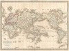 Карта мира по проекции Меркатора. Atlas universel de geographie ancienne et moderne..., л.16. Париж, 1842