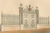 Ажурные парковые ворота от фирмы Kennard & Co., Лондон. Каталог Всемирной выставки в Лондоне 1862 года, т.2, л.175