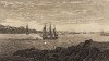 Вид на гору Эджкамб со стороны острова Святого Николая (из A New Display Of The Beauties Of England... Лондон. 1776 г. Том 2. Лист 403)