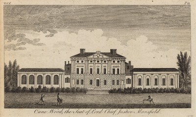 Кенвуд-Хаус, резиденция лорда Мэнсфилда (ныне музей) (из A New Display Of The Beauties Of England... Лондон. 1776 год. Том 1. Лист 31)