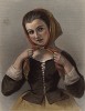 Мопса, героиня пьесы Уильяма Шекспира «Зимняя сказка». The Heroines of Shakspeare. Лондон, 1848