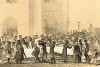 Продажа куличей перед праздником Пасхи у Гостинного Двора в Санкт-Петербурге 1853 года (Русский художественный листок. № 15 за 1853 год)
