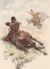 Черкес из охраны русского царя (из "Иллюстрированной истории верховой езды", изданной в Париже в 1891 году)