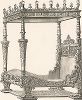 Кровать по эскизам Жака Андруэ Дюсерсо, XVI век. Meubles religieux et civils..., Париж, 1864-74 гг. 